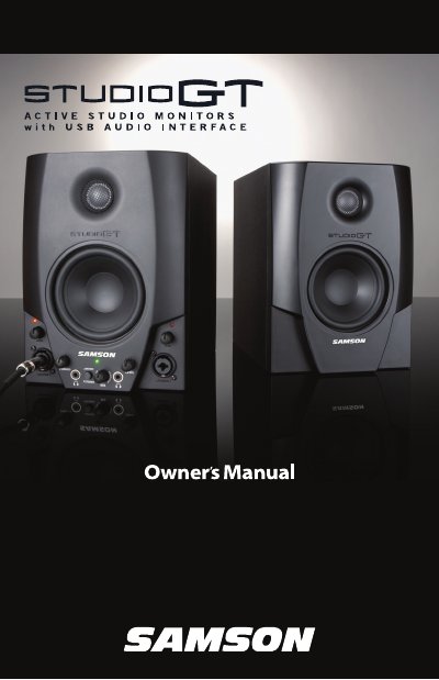 SAMSON GT Active Studio Monitors Owners Manual - cover page