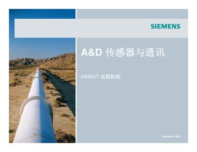 Siemens SINAUT Remote Control System User Manual - cover page