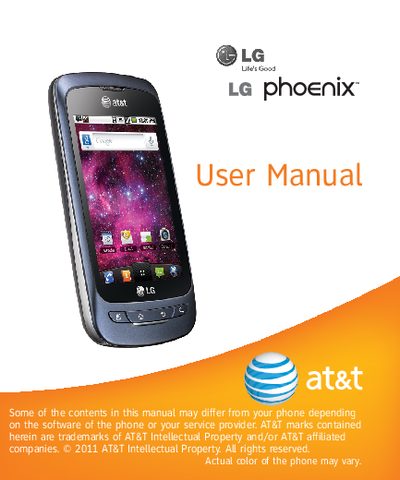LG Phoenix User Manual - cover page