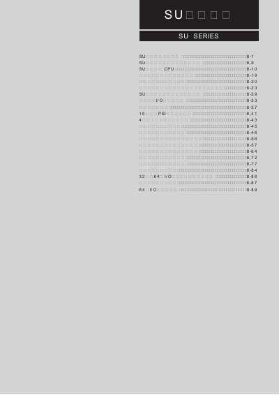 SU Series PLC User Manual