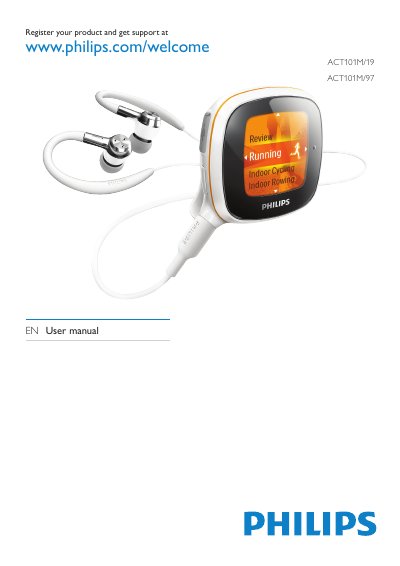 Philips Activa ACT101M/19 ACT101M/97 User Manual - cover page