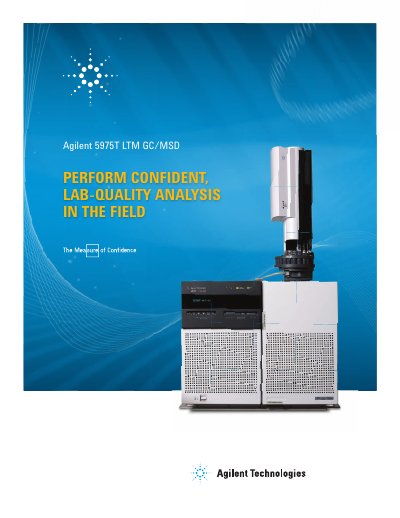 Agilent 5975T LTM GC/MSD Brochure - cover page