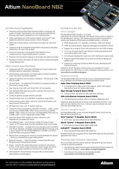 Altium NanoBoard NB2 Handbook - cover page