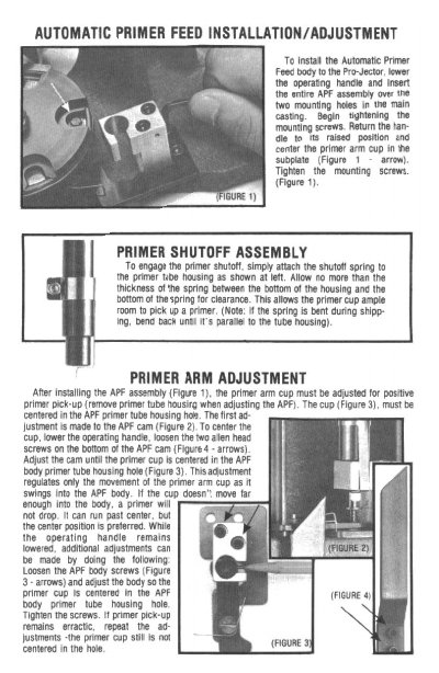 Auto Automatic Primer Feed Installation and Adjustment Manual - cover page