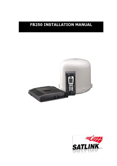 Satlink FB250 Installation Manual - cover page