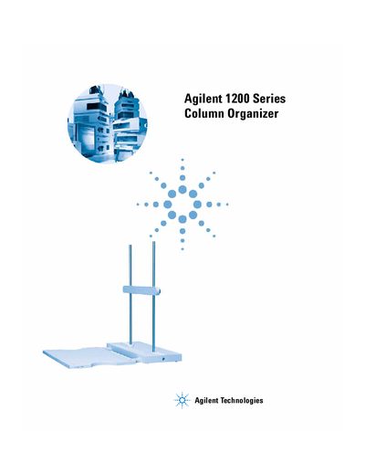 Agilent 1200 Series Column Organizer Manual - cover page