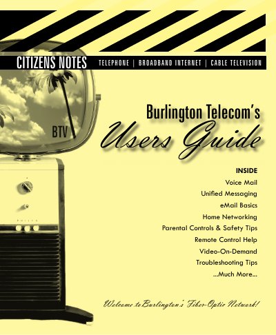 Burlington Telecom User Guide - cover page