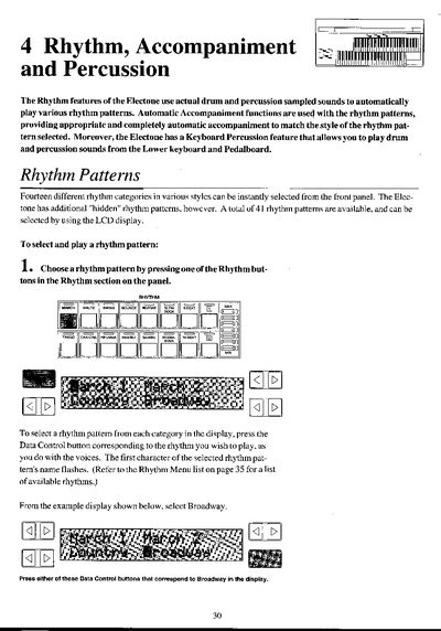 Yamaha CYT-i 4 Rhythm Accompaniment Percussion User Manual - cover page