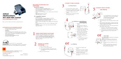 Kodak RFS 3600 Film Scanner Quick Reference Guide