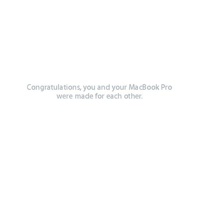 Apple MacBook Pro User Guide - cover page