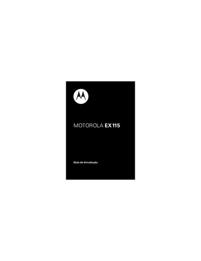 Motorola EX115 User Guide - cover page