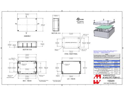 Hammond 1554H Enclosure Handbook - cover page