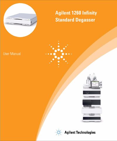 Agilent 1260 Infinity Standard Degasser User Manual - cover page