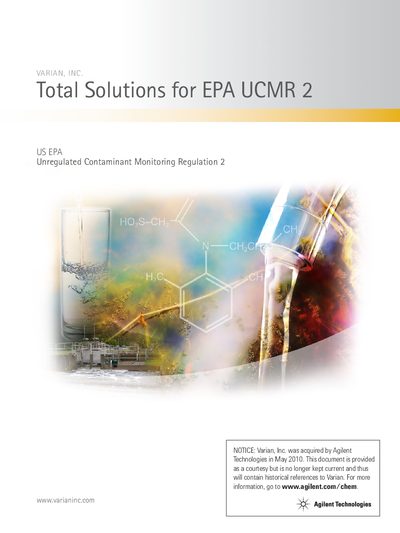 Varian 240-MS/310-MS Total Solutions for EPA UCMR 2 - cover page