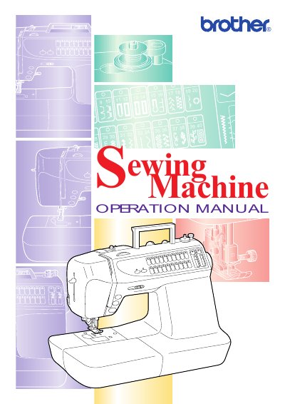 Brother 10912111314151617182019 28293031323334353637383940 Sewing Machine Operation Manual - cover page