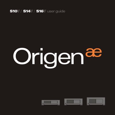 Origen S10V S14V S16V HTPC Enclosure User Manual - cover page