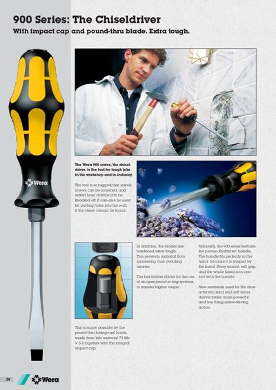 Wera 900 Series Chiseldriver Product Leaflet - cover page