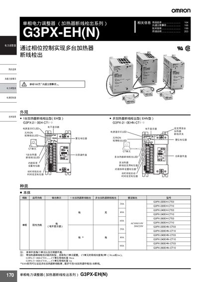 Omron G3PX-EH(N) Single-Phase Power Adjuster User Manual - cover page