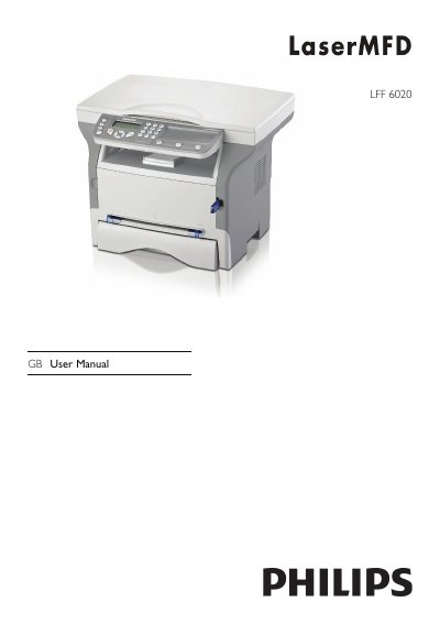 Philips LFF6020 User Manual - cover page