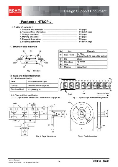 ROHM HTSOP-J Package Design Support Document - cover page