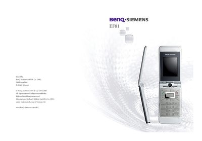 BenQ EF81 User Manual - cover page