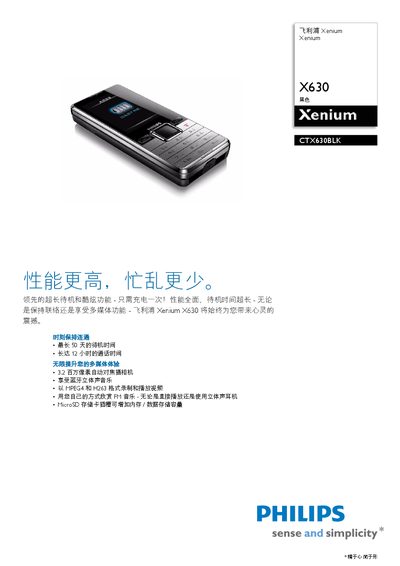 Philips CTX630BLK User Manual - cover page