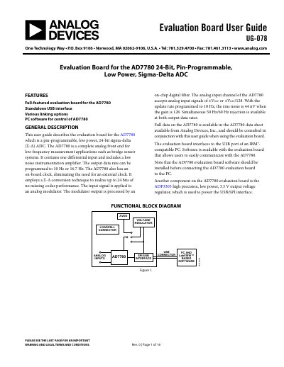 ANALOG DEVICES UG-078 handbook