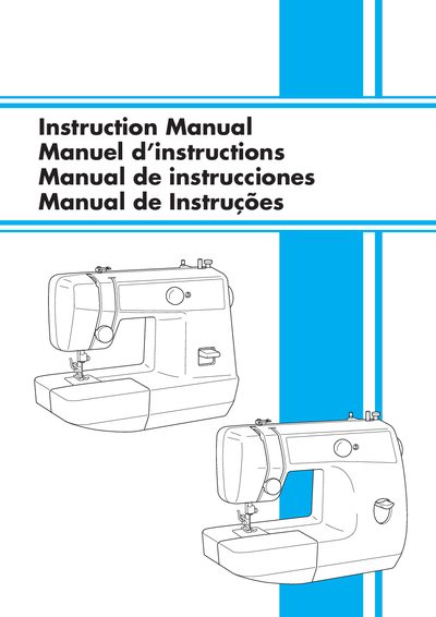 Sewing Machine Instruction Manual - cover page