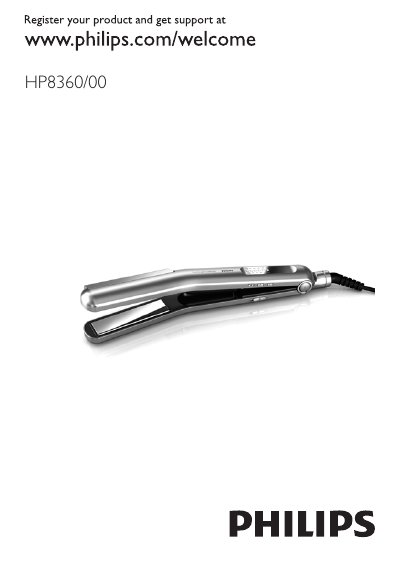 Philips HP8360/00 User Manual - cover page