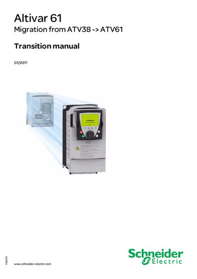 Schneider Altivar 61 Migration Manual - cover page