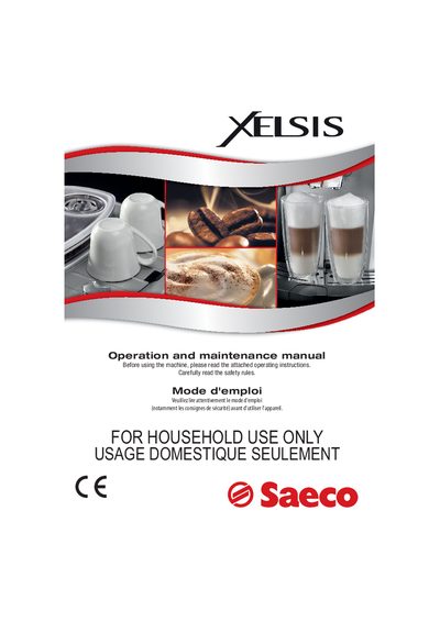 Saeco SUP-038 Coffee Machine User Guide - cover page