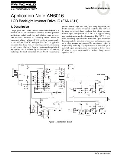 FAIRCHILD AN6016 Manual - cover page