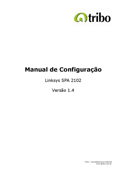 Linksys SPA 2102 Installation Guide - cover page