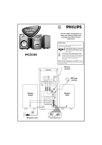 Philips MCD280 User Guide - cover page