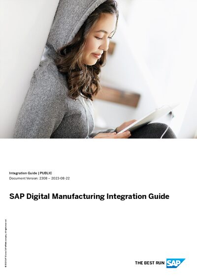 SAP Digital Manufacturing Integration Guide