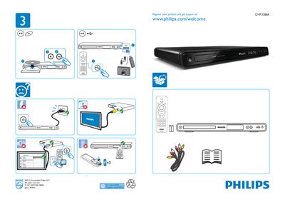 PHILIPS DVP3386K user guide - cover page