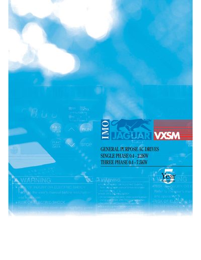 IMO Jaguar VXSM Inverter Product Leaflet - cover page