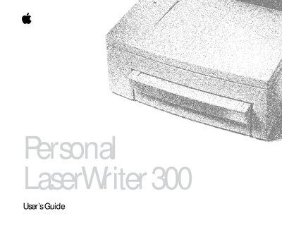APPLE Personal LaserWriter300 User Guide - cover page