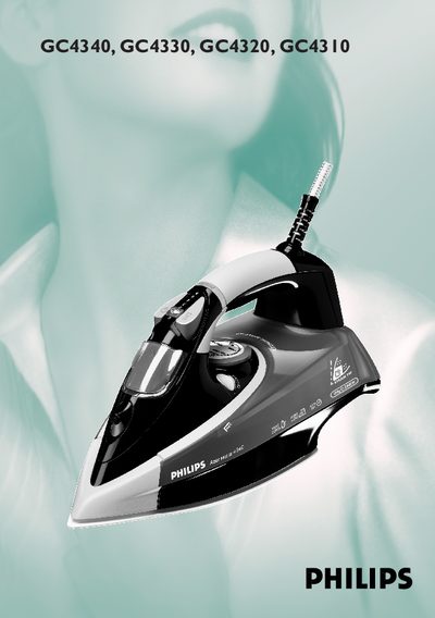 Philips GC4340 GC4330 GC4320 GC4310 Iron User Manual - cover page