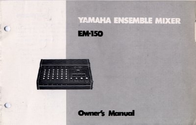 Yamaha EM-150 6-Channel Power Amplifier User Manual - cover page