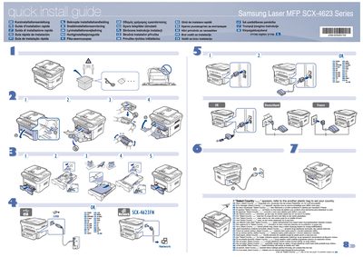 Samsung SCX-4623 Quick Installation Guide