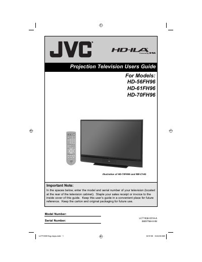JVC LT-32J300 LT-32JM30 LT-42J300 user manual