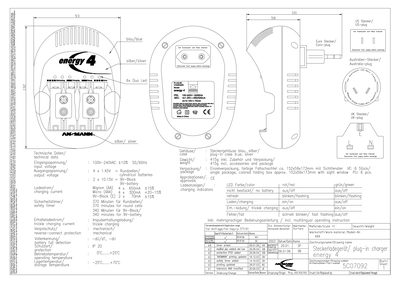 ANSMANN energy 4 Plug-in Charger User Manual - cover page