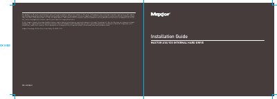 Maxtor ATA/100 Internal Hard Drive Installation Guide - cover page