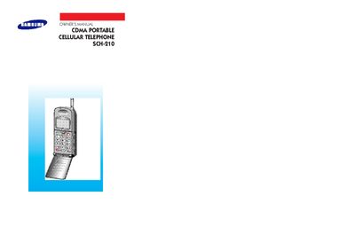 Samsung SCH-210 Cellular Phone Owner's Manual - cover page