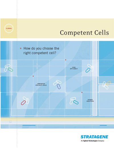 Stratagene Competent Cells Product Catalog - cover page