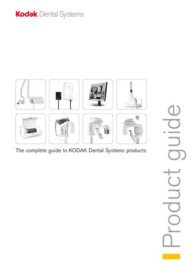 Kodak Dental Systems Product Guide - cover page