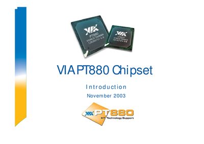 VIA PT880 Chipset Datasheet - cover page