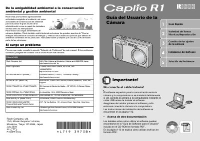 Ricoh Caplio R1 User Manual - cover page