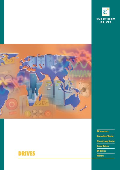 Eurotherm AC Drives Product Catalogue - cover page